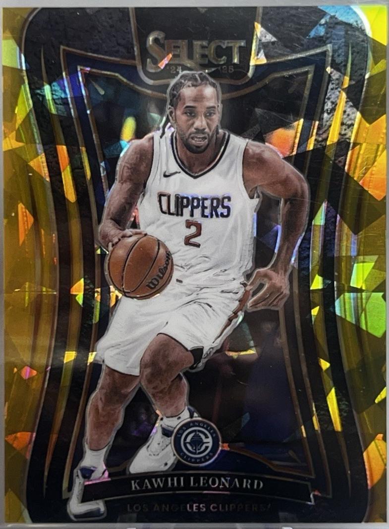 Kawhi Leonard [Gold Cracked Ice Prizm] #350