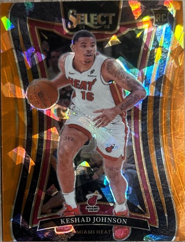 Keshad Johnson [Orange Cracked Ice Prizm] #387