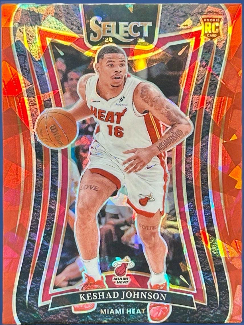 Keshad Johnson [Red Cracked Ice Prizm] #387