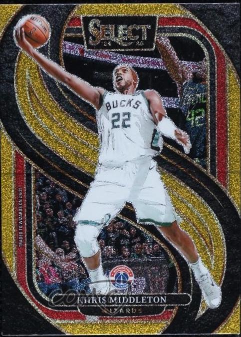 Khris Middleton [Gold Glitter Prizm] #161