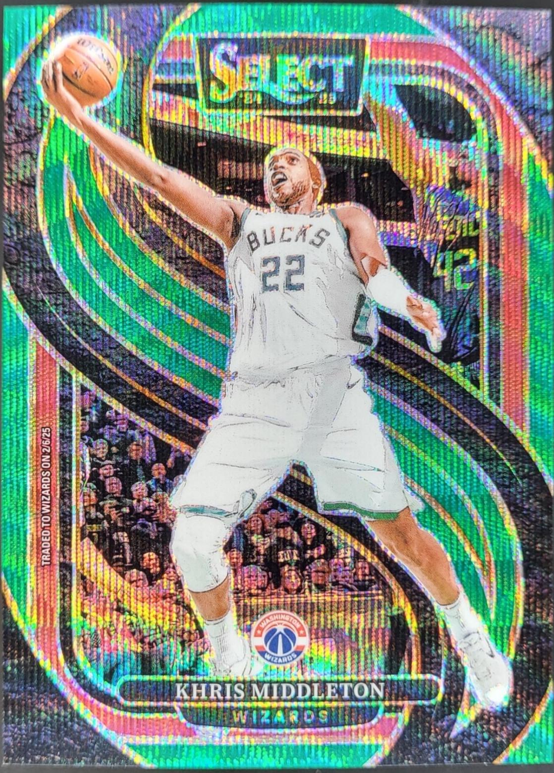 Khris Middleton [Green Wave Prizm] #161