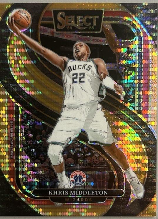 Khris Middleton [Neon Orange Pulsar Prizm] #161