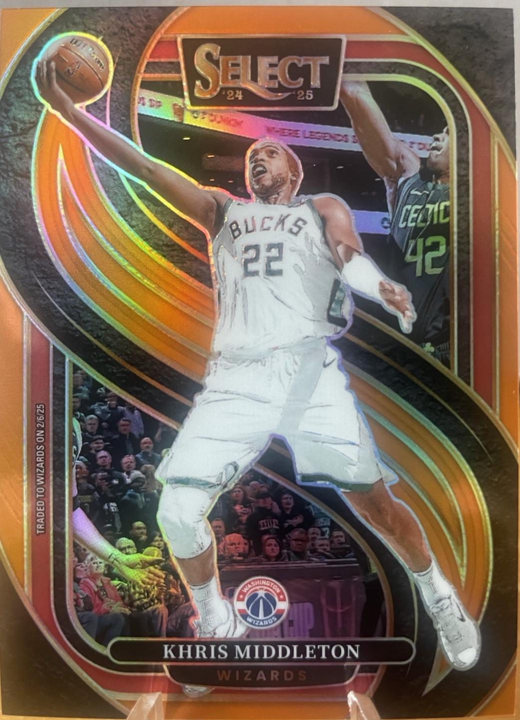 Khris Middleton [Orange Prizm] #161