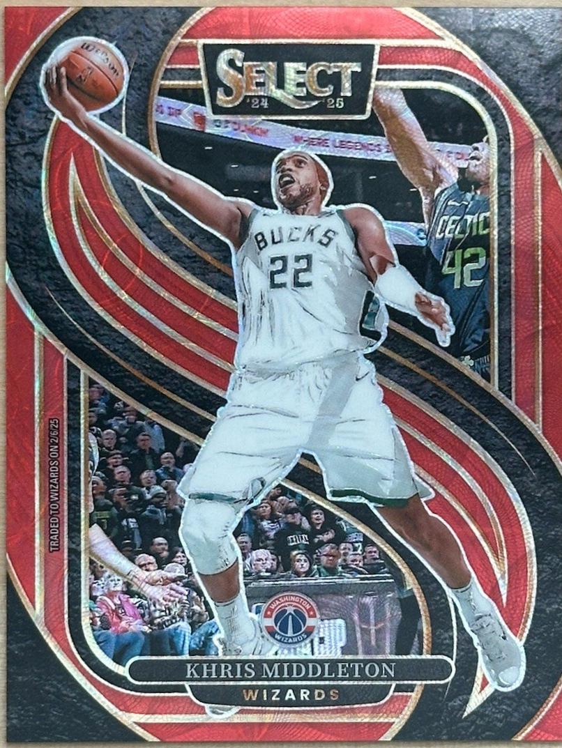 Khris Middleton [Red Scope Prizm] #161