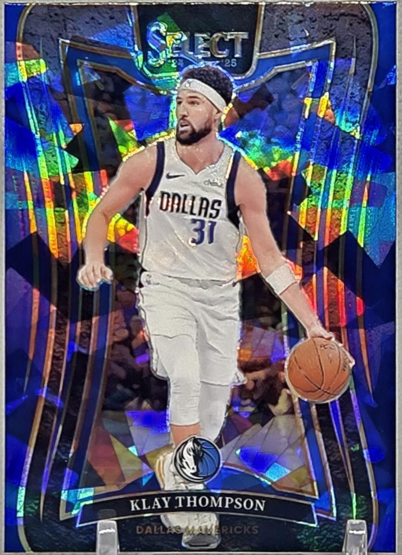 Klay Thompson [Blue Cracked Ice Prizm] #360