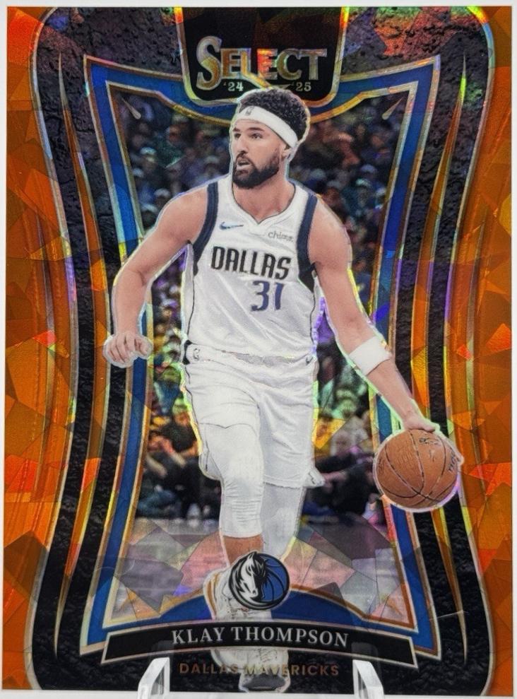 Klay Thompson [Orange Cracked Ice Prizm] #360