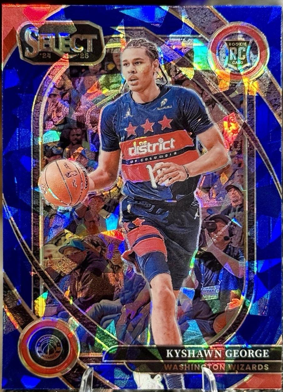Kyshawn George [Blue Cracked Ice Prizm] #285