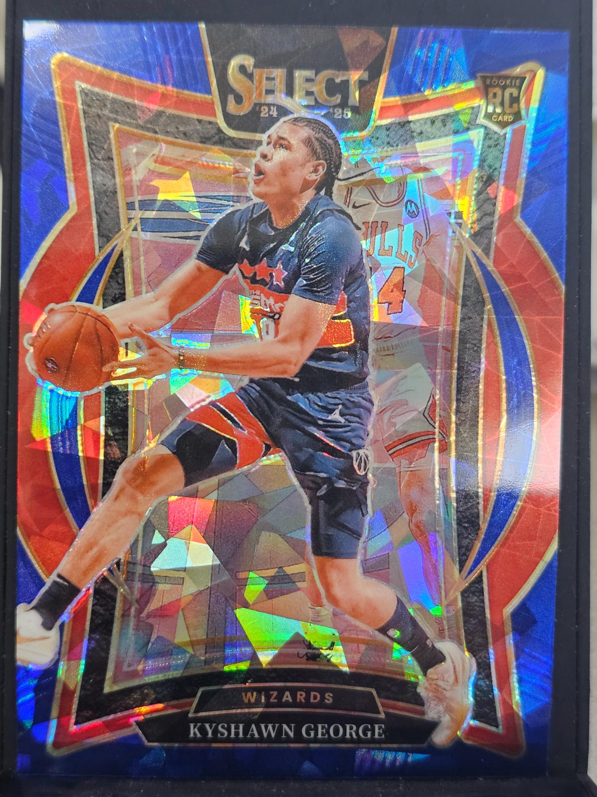 Kyshawn George [Blue Cracked Ice Prizm] #85