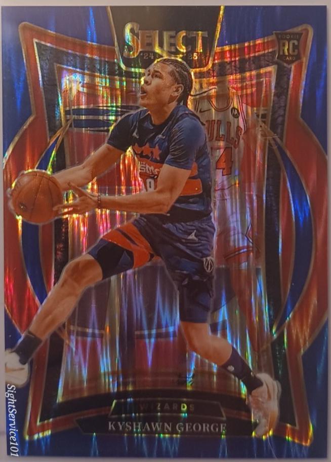 Kyshawn George [Blue Flash Prizm] #85