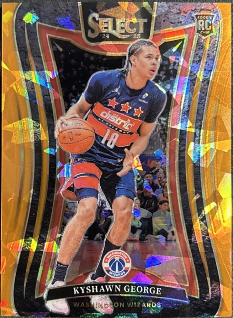 Kyshawn George [Orange Cracked Ice Prizm] #374