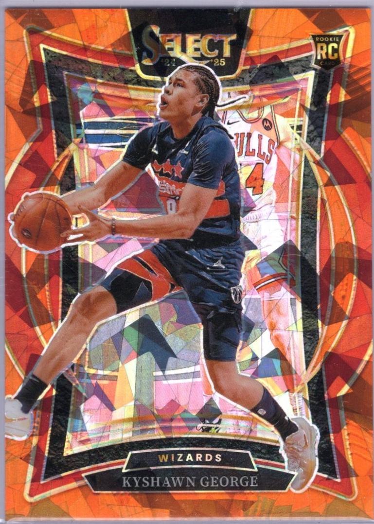 Kyshawn George [Orange Cracked Ice Prizm] #85