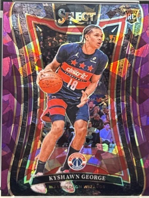 Kyshawn George [Purple Cracked Ice Prizm] #374