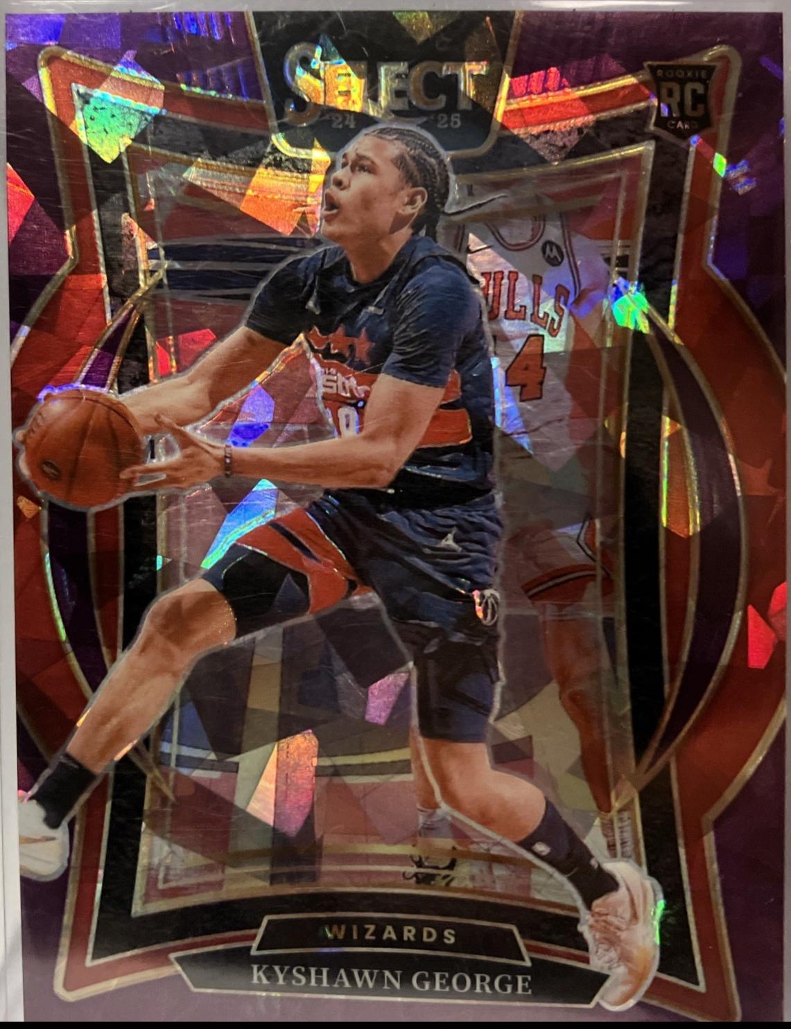 Kyshawn George [Purple Cracked Ice Prizm] #85