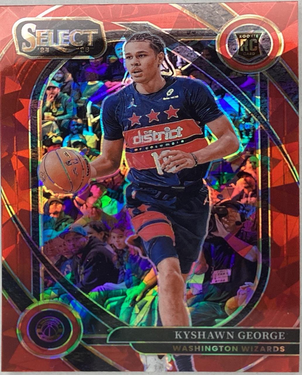 Kyshawn George [Red Cracked Ice Prizm] #285