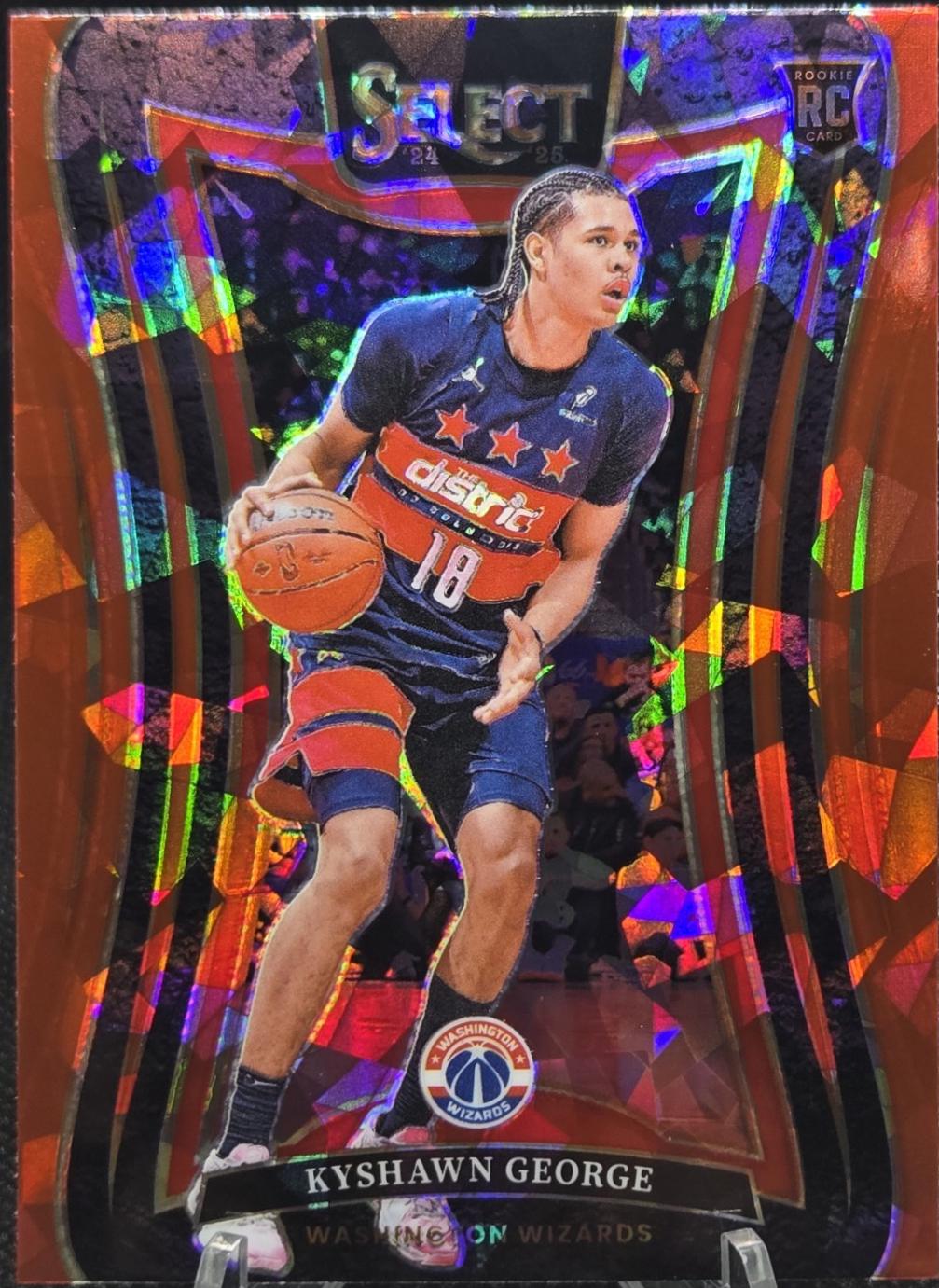 Kyshawn George [Red Cracked Ice Prizm] #374