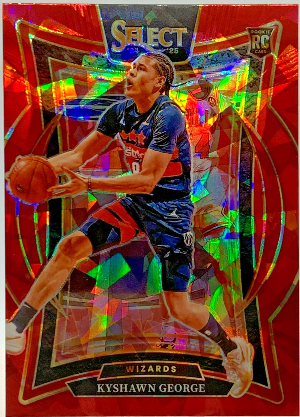 Kyshawn George [Red Cracked Ice Prizm] #85