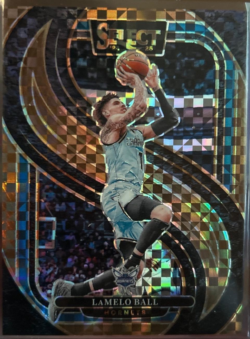 LaMelo Ball [Bronze Checker Prizm] #147