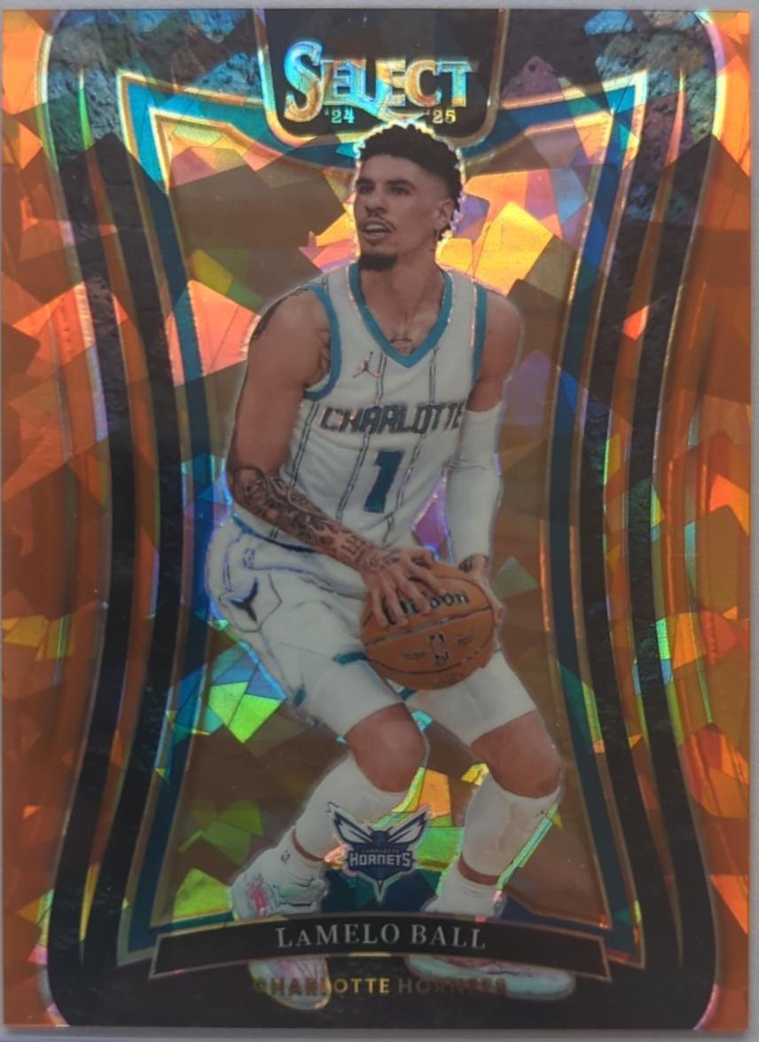 LaMelo Ball [Orange Cracked Ice Prizm] #316