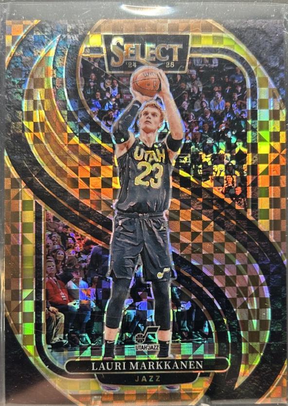 Lauri Markkanen [Bronze Checker Prizm] #136