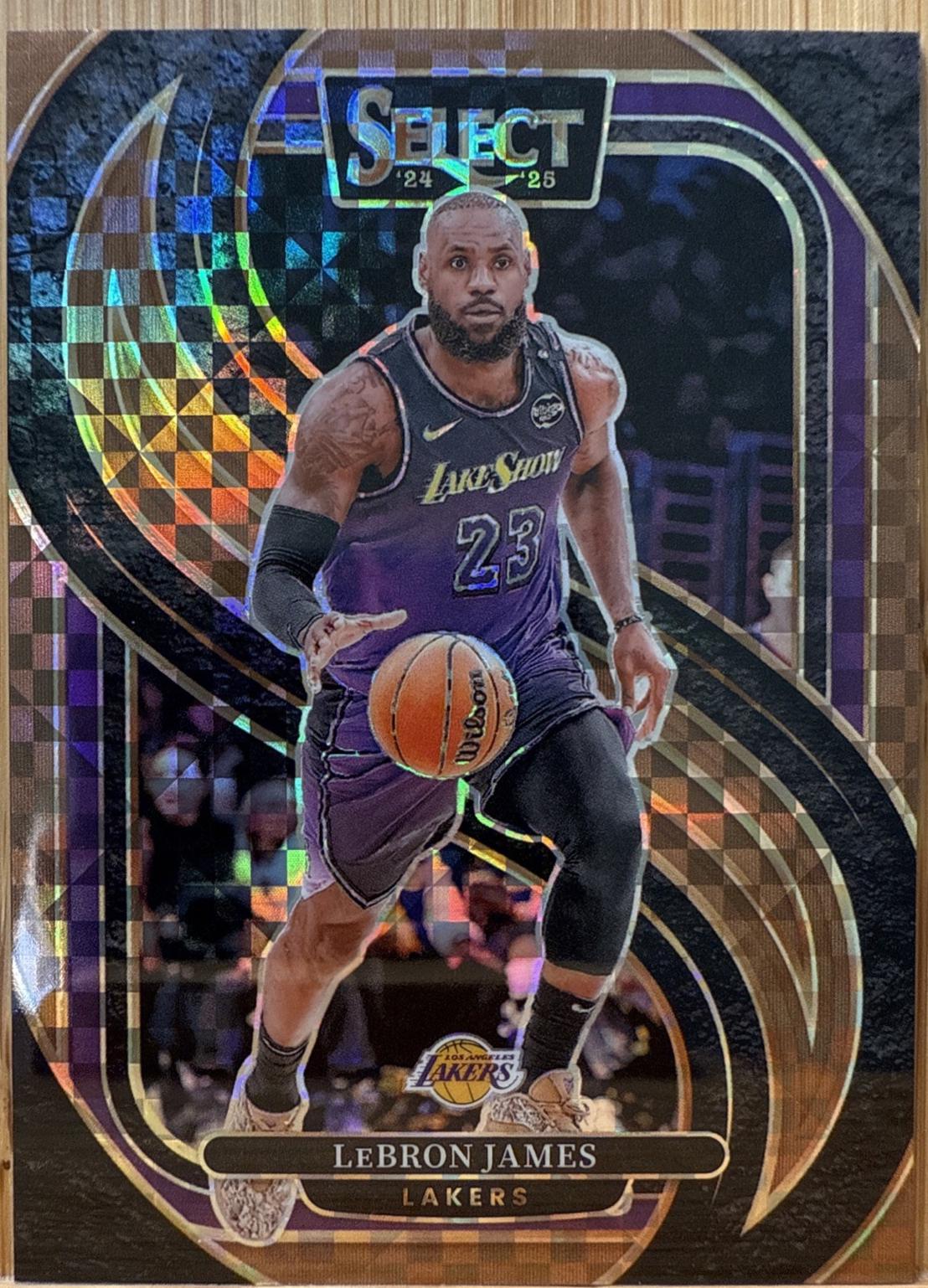 LeBron James [Bronze Checker Prizm] #111