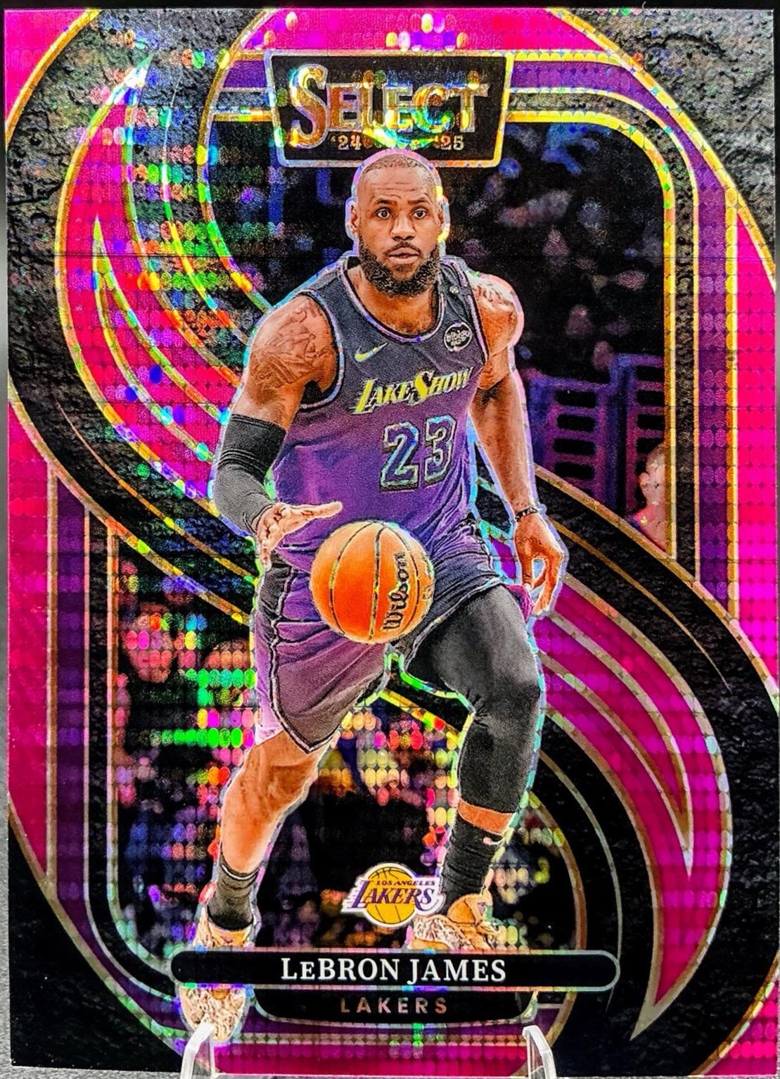 LeBron James [Neon Purple Pulsar Prizm] #111