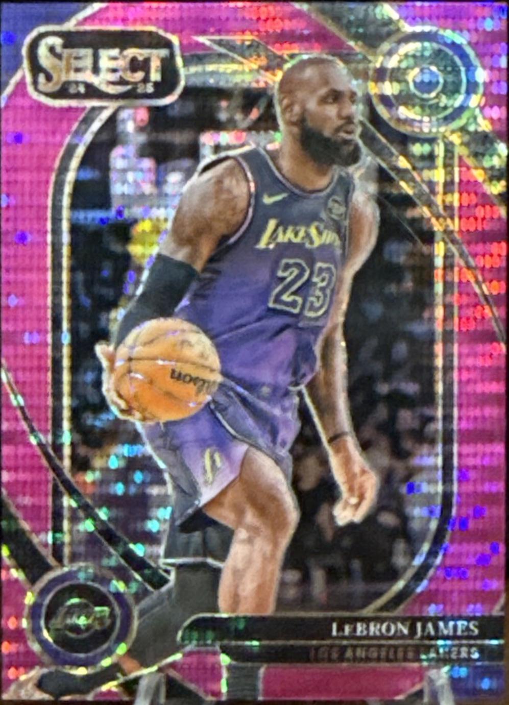 LeBron James [Neon Purple Pulsar Prizm] #241
