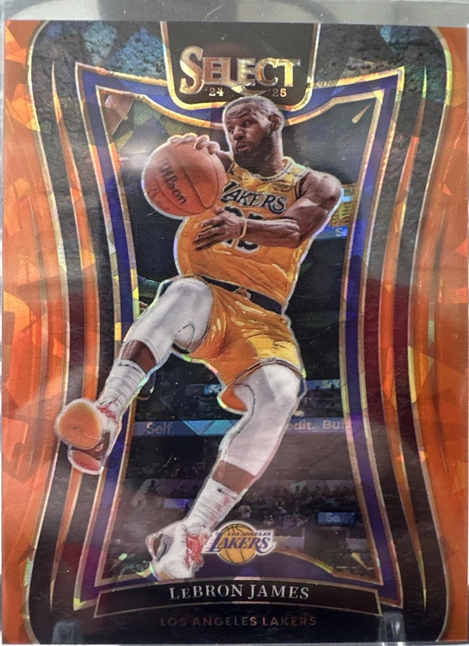 LeBron James [Orange Cracked Ice Prizm] #310