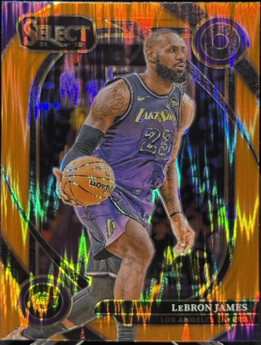 LeBron James [Orange Flash Prizm] #241