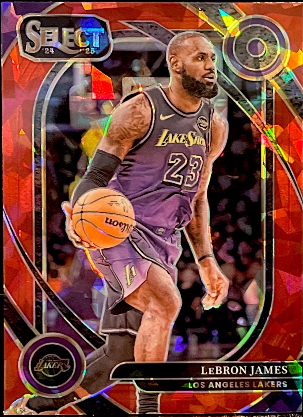 LeBron James [Red Cracked Ice Prizm] #241
