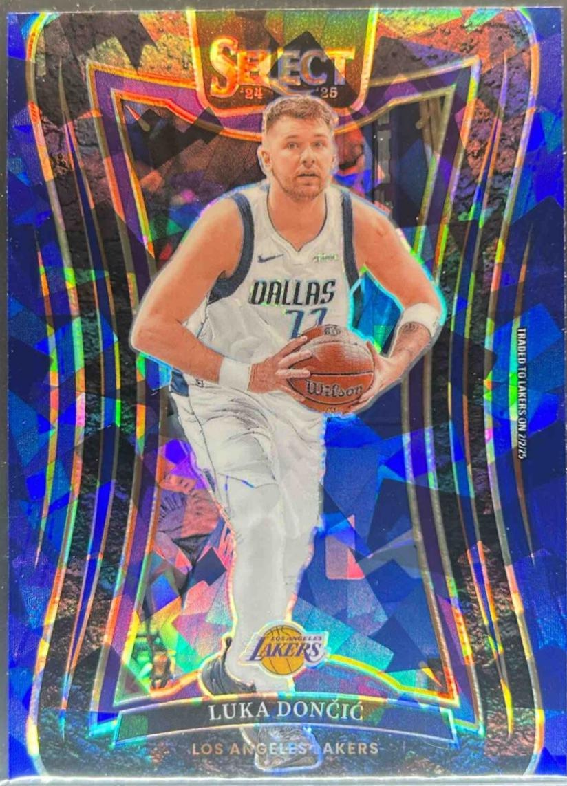 Luka Doncic [Blue Cracked Ice Prizm] #347