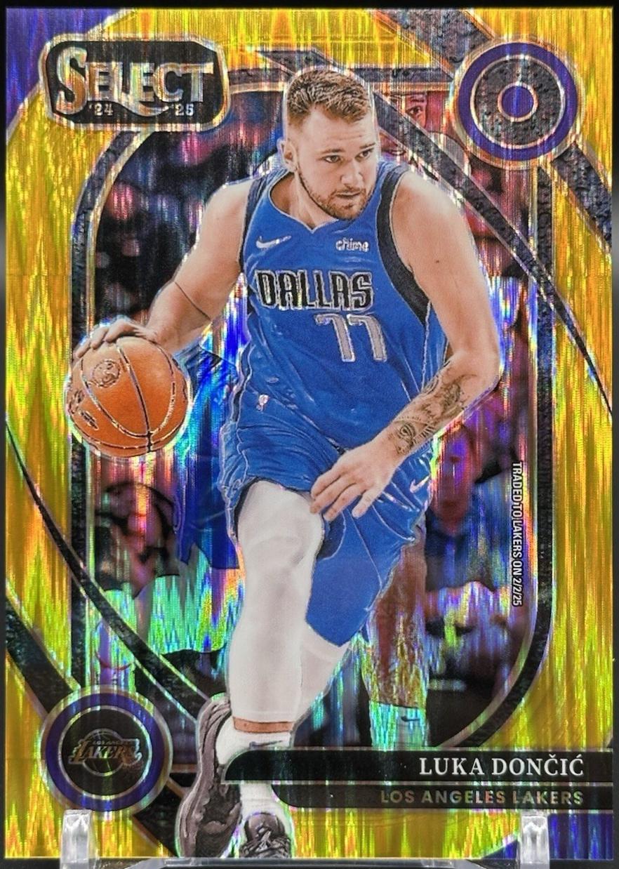 Luka Doncic [Gold Flash Prizm] #265