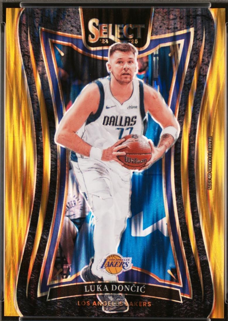 Luka Doncic [Gold Flash Prizm] #347