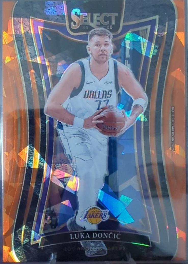 Luka Doncic [Orange Cracked Ice Prizm] #347