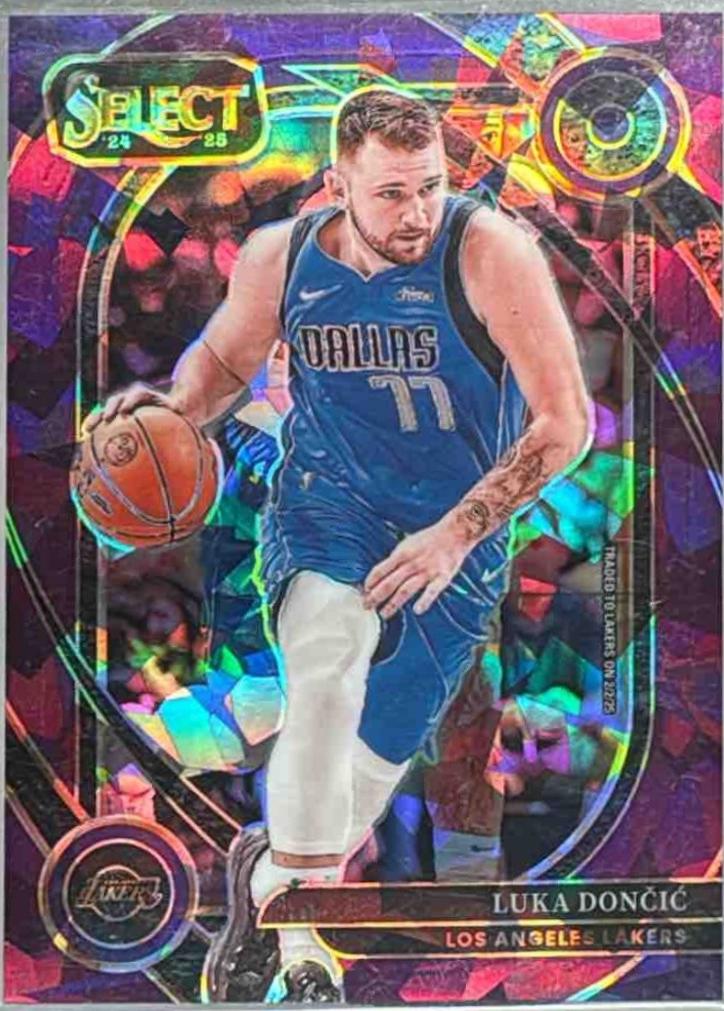Luka Doncic [Purple Cracked Ice Prizm] #265