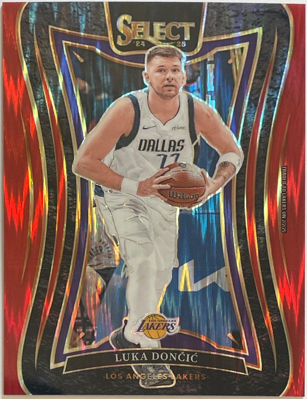 Luka Doncic [Red Flash Prizm] #347