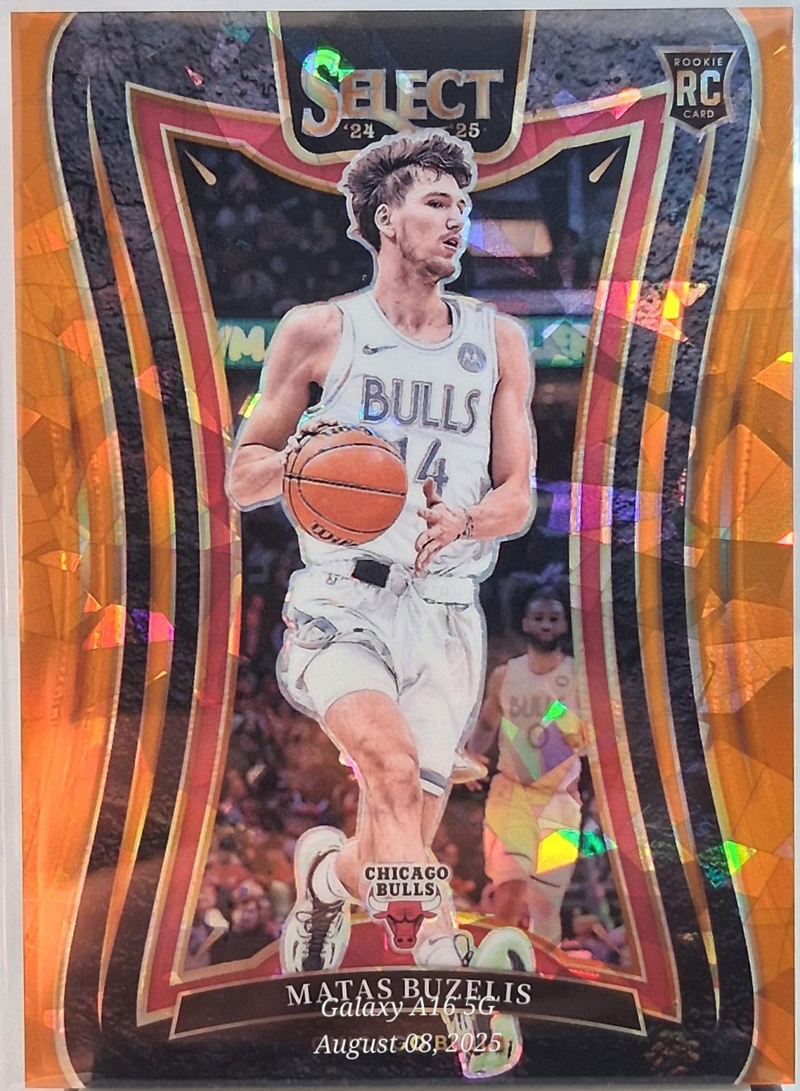 Matas Buzelis [Orange Cracked Ice Prizm] #384
