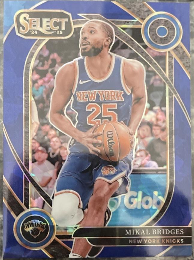 Mikal Bridges [Blue Cracked Ice Prizm] #204