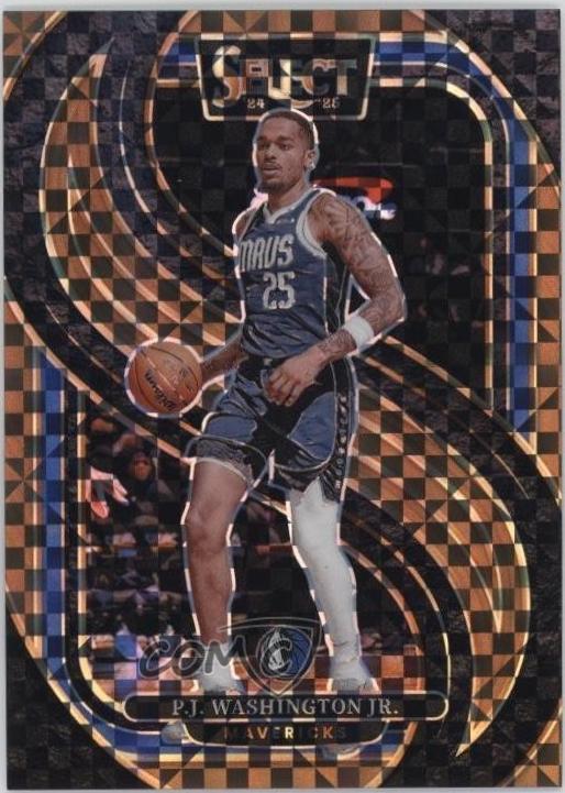 P.J. Washington Jr. [Bronze Checker Prizm] #154