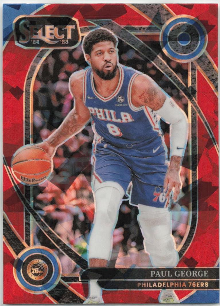 Paul George [Red Cracked Ice Prizm] #245