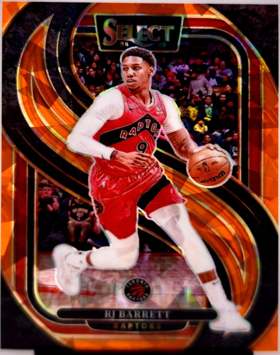 RJ Barrett [Orange Cracked Ice Prizm] #303