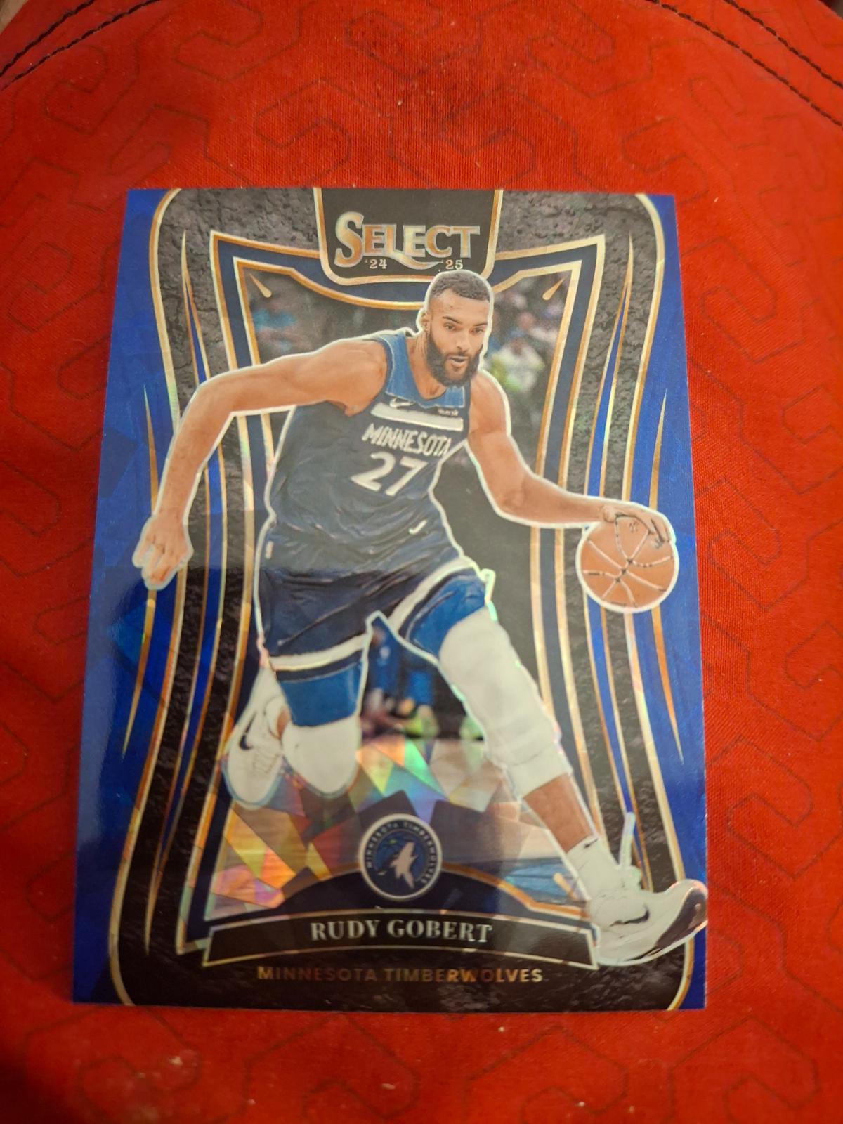 Rudy Gobert [Blue Cracked Ice Prizm] #318