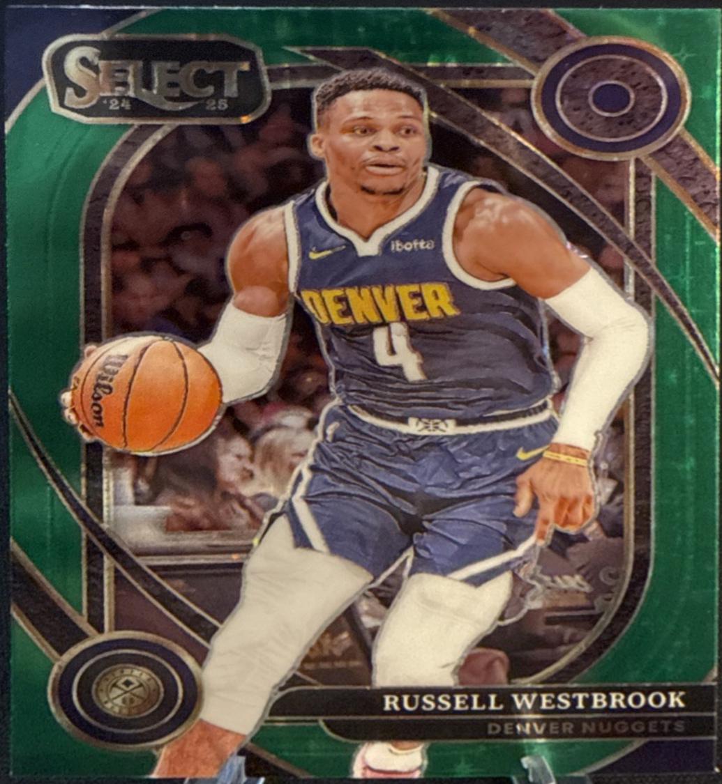 Russell Westbrook [Green Stars Prizm] #104