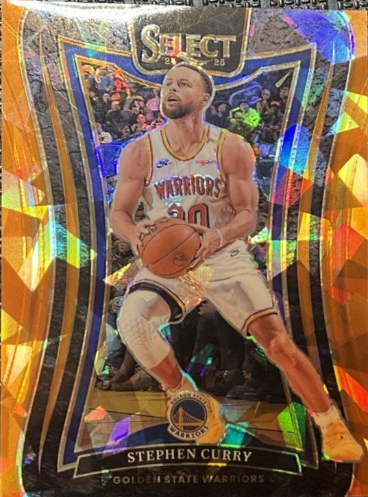 Stephen Curry [Orange Cracked Ice Prizm] #346
