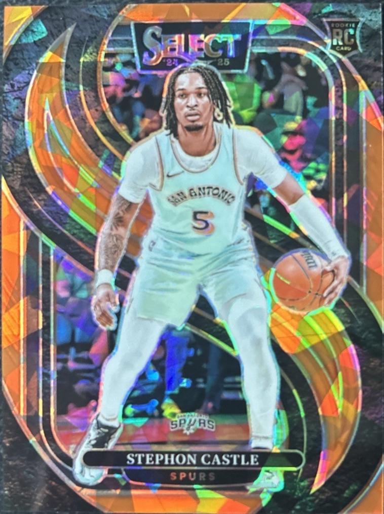 Stephon Castle [Orange Cracked Ice Prizm] #388