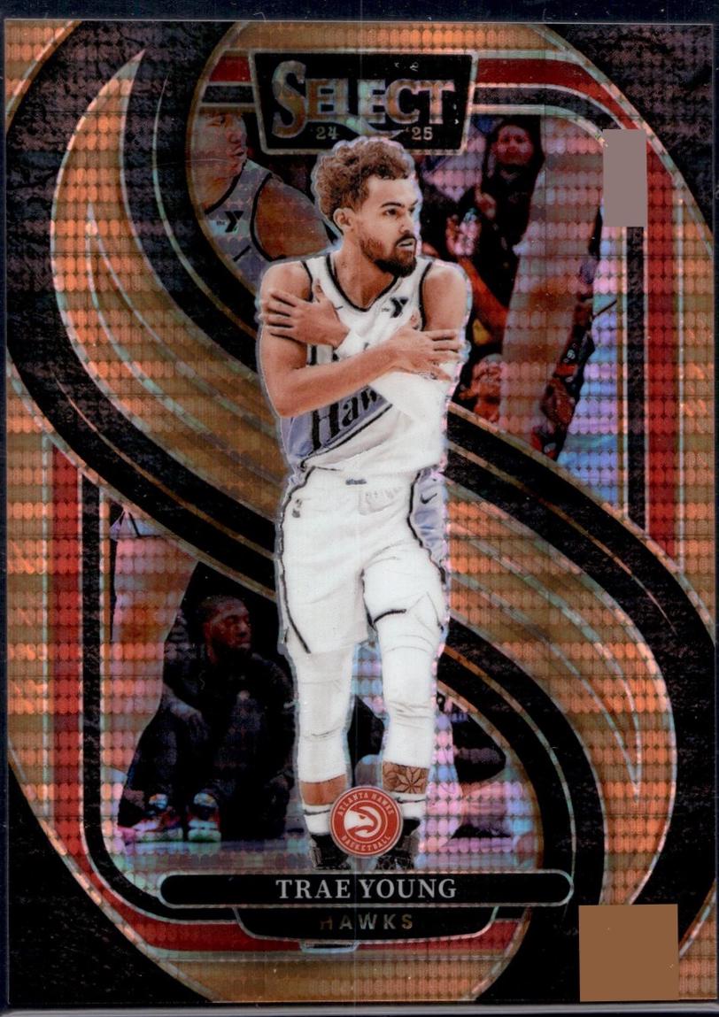 Trae Young [Neon Orange Pulsar Prizm] #123