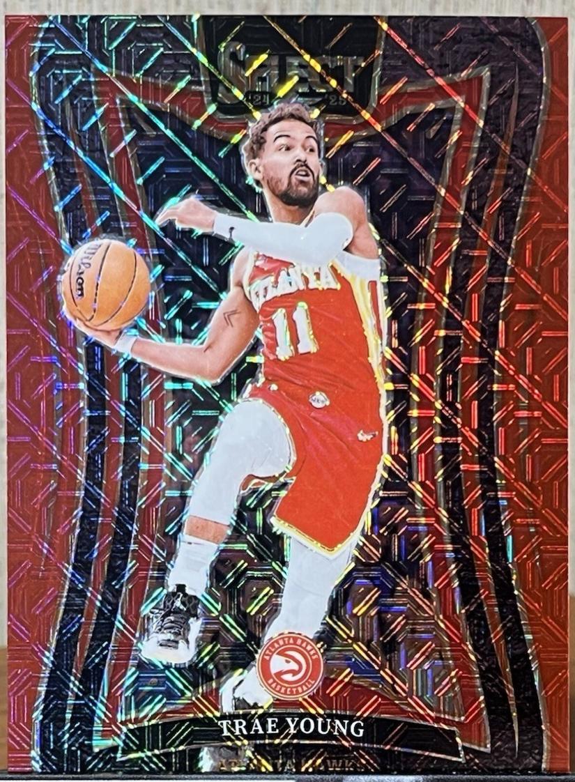 Trae Young [Red Mojo Prizm] #341