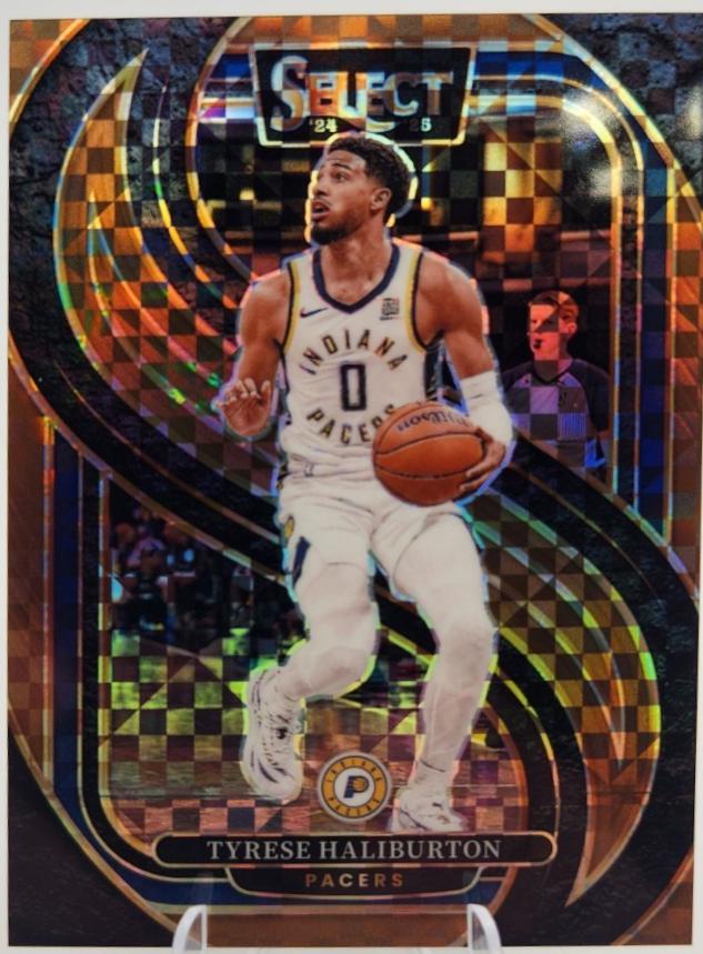 Tyrese Haliburton [Bronze Checker Prizm] #165