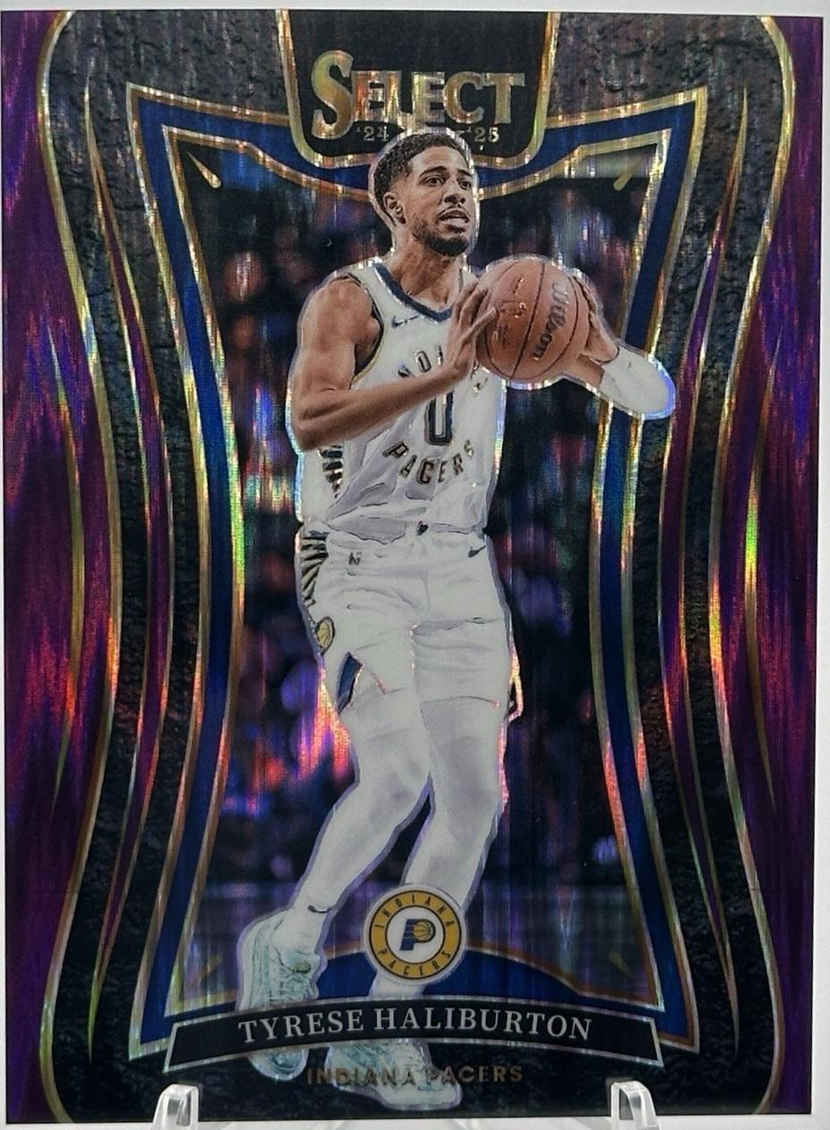 Tyrese Haliburton [Purple Flash Prizm] #342