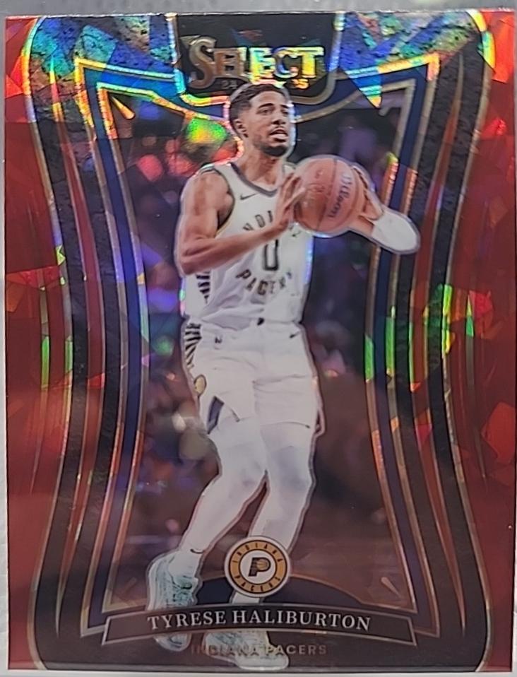 Tyrese Haliburton [Red Cracked Ice Prizm] #342