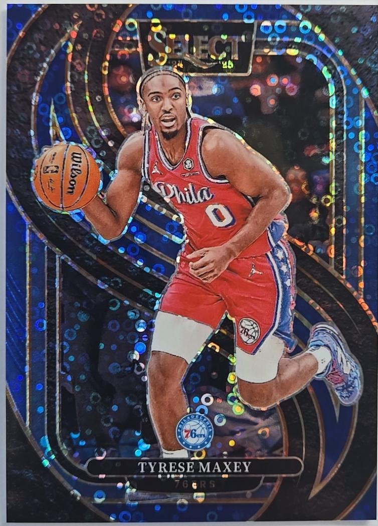 Tyrese Maxey [Blue Disco Prizm] #156